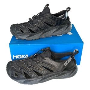 HOKA Hopara Men's water shoes solid black.